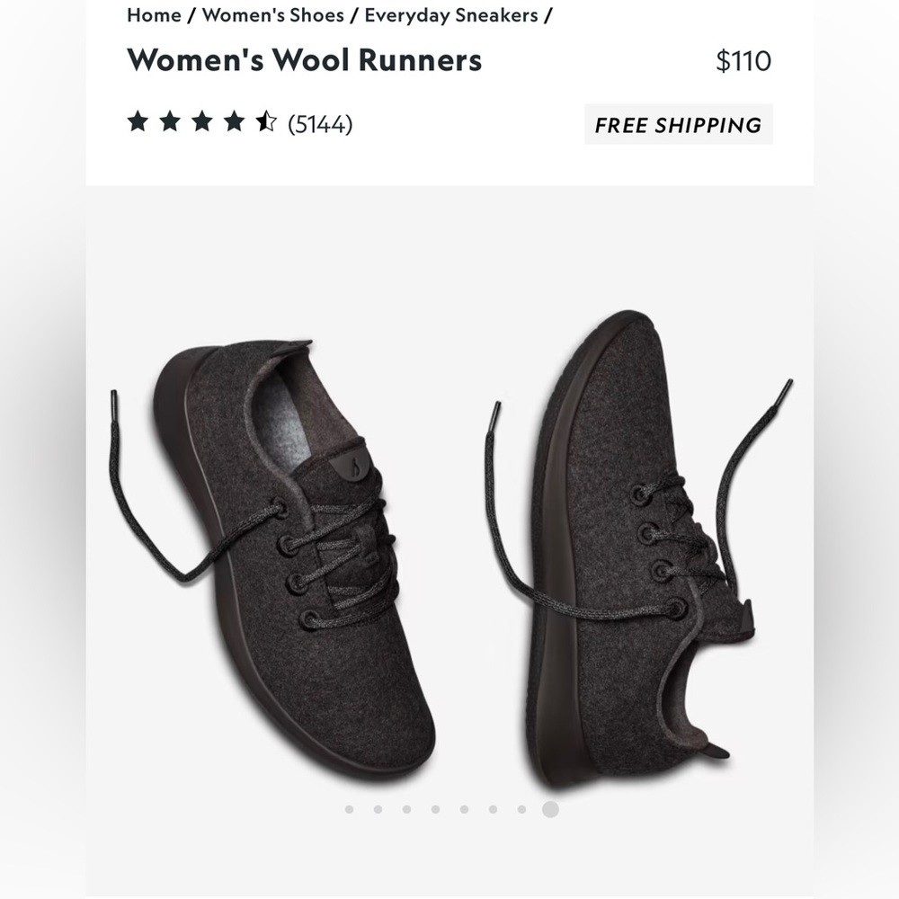 BARELY WORN Allbirds Wool Runner EUC Size 8